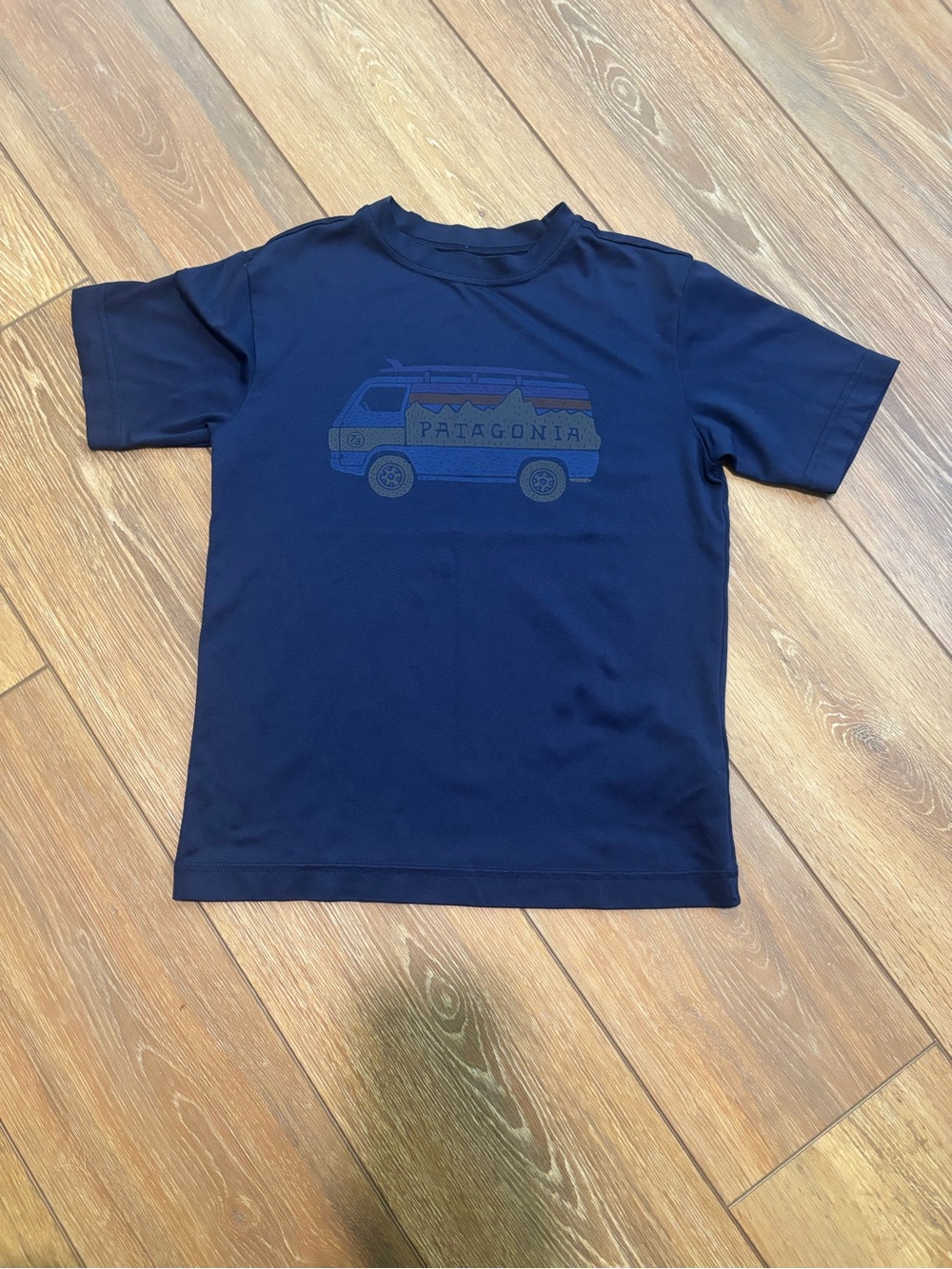 Patagonia Navy Short-Sleeve Tee with Van Graphic